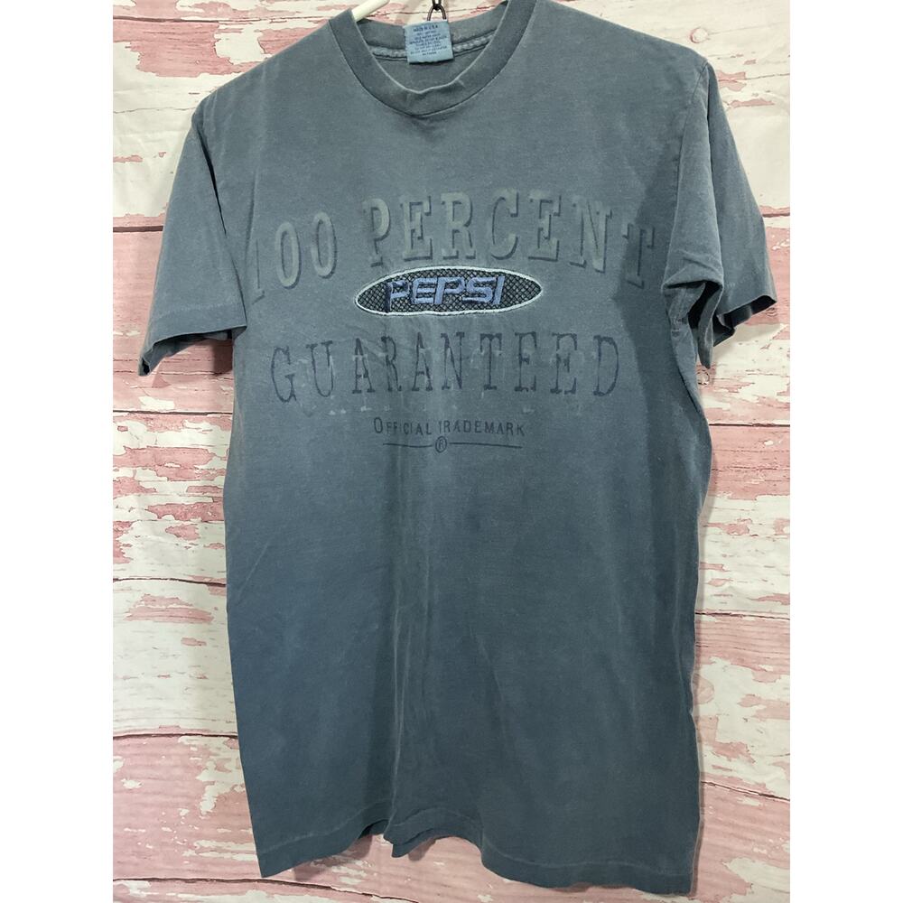 90’s Pepsi Tee “100% Pepsi Guaranteed” Size S/ M Single Stitch
